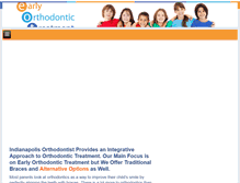 Tablet Screenshot of earlyorthodontics.com